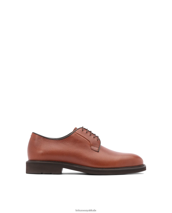 Lottusse baltimore embossy tahıl buzağı derbisi B4Z64L152 ayakkabı kahverengi erkekler