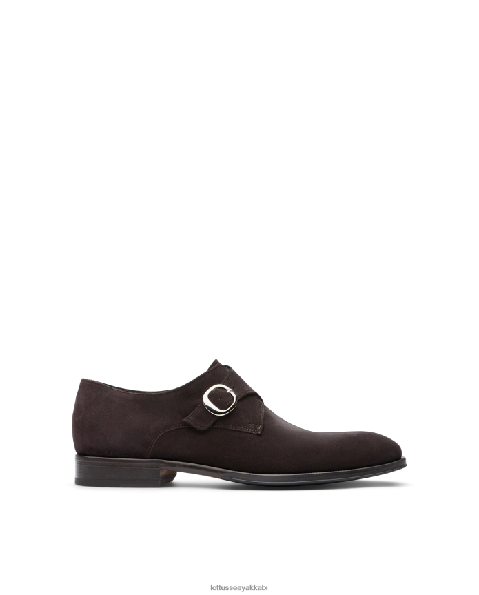 Lottusse lenox süet buzağı rahipleri B4Z64L141 ayakkabı mocha erkekler