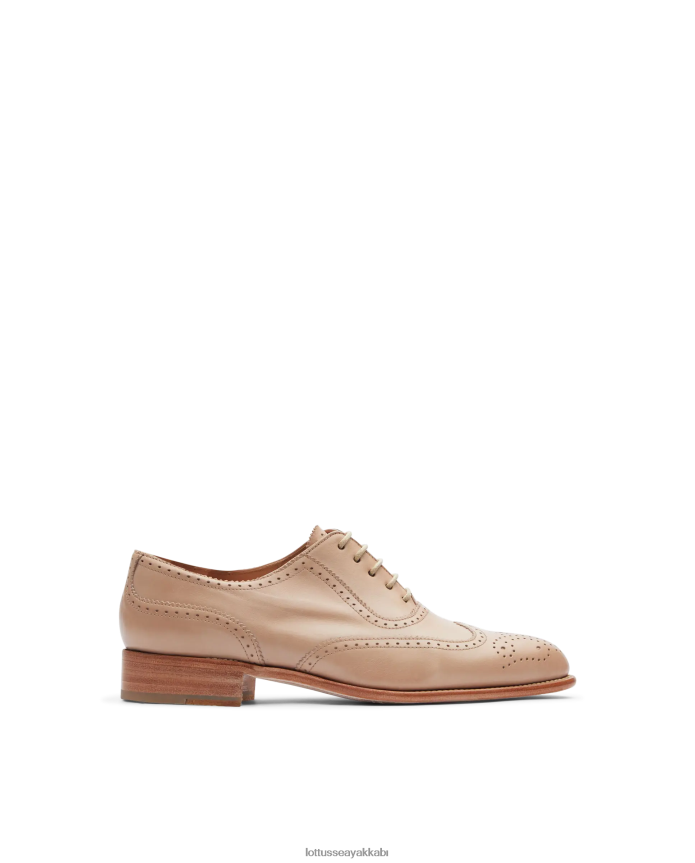 Lottusse cambridge kabuğu anilin buzağı oxford B4Z64L212 ayakkabı kahverengi kadınlar